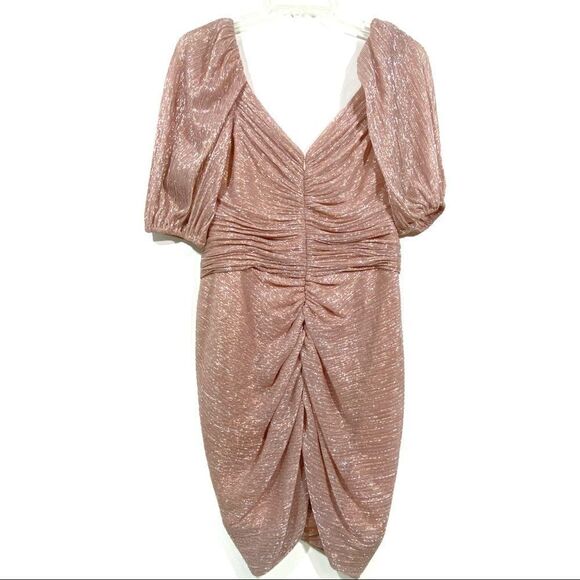 Jonathan Simkhai Shimmer Nina Plisse Mini Dress Sz 6 Fairy Coquette Ballet Party - Picture 4 of 11